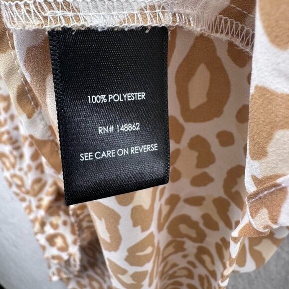 Torrid Shirt Womens 3XL Tunic Pullover Animal Print Blouse Long Sleeve Roll Tab - Picture 5 of 9